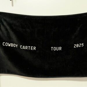 Beyoncé Cowboy Carter Tour 2025 stage hand towel black - new